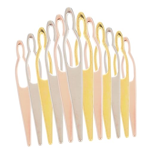 FIXOSHEE 12 Stück Teiliges Metall häkelnadeln für Dreadlocks und Haarflechten Ergonomisch Geformt Langlebig für Afrikanisches Haar und Zopfflechten Komfortabel und Handlich von FIXOSHEE