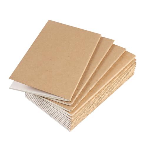 FIXOSHEE 12 Stück Teiliges Notizbuch mit Kraftpapier Cover Blanko für Tagebuch Skizzen Memo Pad Retro Design für Reisen Kreatives Schreiben und Zeichnen FIXOSHEE 12 Stück Teiliges Notizbuch mit Kraftpapier Cover Blanko für Tagebuch Skizzen Memo Pad Retro Design für Reisen Kreatives Schreiben und Zeichnen von FIXOSHEE