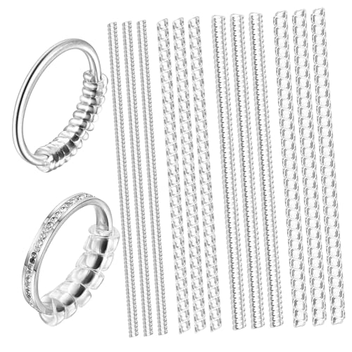 FIXOSHEE 12 Stück Teiliges Ringgrößenversteller Transparente Ringanpasser für Lose Ringe Einfach zu Bedienen für Männer und Frauen Anpassbare Ringgrößen für Verschiedene Materialien FIXOSHEE 12 Stück Teiliges Ringgrößenversteller Transparente Ringanpasser für Lose Ringe Einfach zu Bedienen für Männer und Frauen Anpassbare Ringgrößen für Verschiedene Materialien von FIXOSHEE