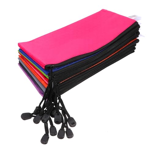 FIXOSHEE 12 Stück Teiliges Zipper Dokumententaschen aus Oxford Bunte Tragbare Aufbewahrungstaschen mit Reißverschluss Vielseitige Schreibwaren Kosmetiktaschen für Büro Schule und Reisen FIXOSHEE 12 Stück Teiliges Zipper Dokumententaschen aus Oxford Bunte Tragbare Aufbewahrungstaschen mit Reißverschluss Vielseitige Schreibwaren Kosmetiktaschen für Büro Schule und Reisen von FIXOSHEE