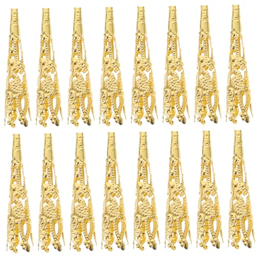 FIXOSHEE 120 Stück Perlenkappen für Schmuckherstellung Perlen Endkappen Trompetenblumen Design DIY Bastelzubehör für Armbänder und Goldfarben für Projekte FIXOSHEE 120 Stück Perlenkappen für Schmuckherstellung Perlen Endkappen Trompetenblumen Design DIY Bastelzubehör für Armbänder und Goldfarben für Projekte von FIXOSHEE