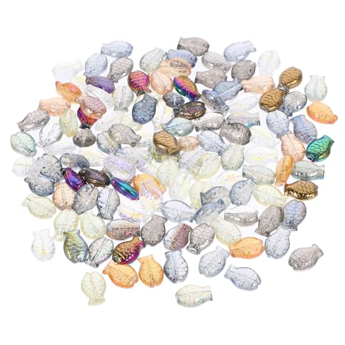 FIXOSHEE 120 Stück Teiliges Fischform Handgefertigte Schmuckperlen mit Bohrung für DIY Armbänder Ohrringe Anhänger Bastelbedarf für Erwachsene und Kreative Schmuckgestaltung FIXOSHEE 120 Stück Teiliges Fischform Handgefertigte Schmuckperlen mit Bohrung für DIY Armbänder Ohrringe Anhänger Bastelbedarf für Erwachsene und Kreative Schmuckgestaltung von FIXOSHEE