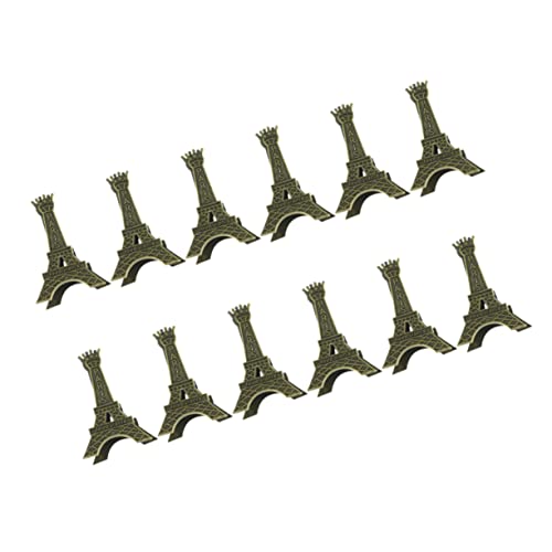 FIXOSHEE 12Stücke Eiffelturm Kartenhalter Metall Memo Clips Stilvolle Büroklammern für Hochzeiten Geburtstagsfeiern Abschlussfeiern und Design für Kleine Karten von FIXOSHEE