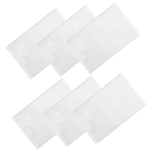 FIXOSHEE 12Stücke Selbstklebende Transparente Kartenhüllen Etikettenbeutel für Visitenkarten Namensschilder und Fotos Aufkleben Boxen und Wänden Langlebig von FIXOSHEE