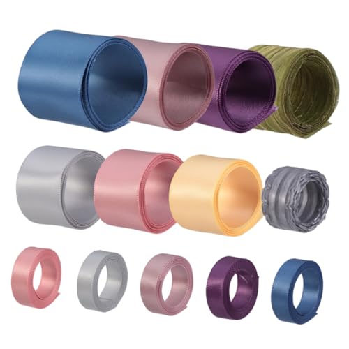 FIXOSHEE 13 Stück DIY Haarschmuck Set Teiliges Satinband für Haarschleifen und Dekoration für Hochzeiten und Feste Strapazierfähiges Farbenfrohes Material für Kreative Projekte von FIXOSHEE