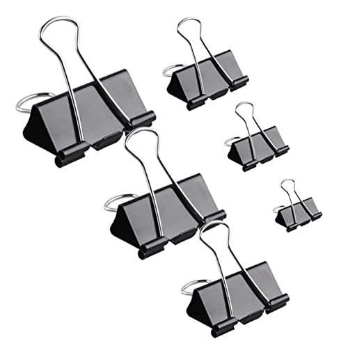 FIXOSHEE 130 Stück Schwarze Binderclips Büroklammern für Zuhause und Schule Vielseitig und Wiederverwendbar FIXOSHEE 130 Stück Schwarze Binderclips Büroklammern für Zuhause und Schule Vielseitig und Wiederverwendbar von FIXOSHEE