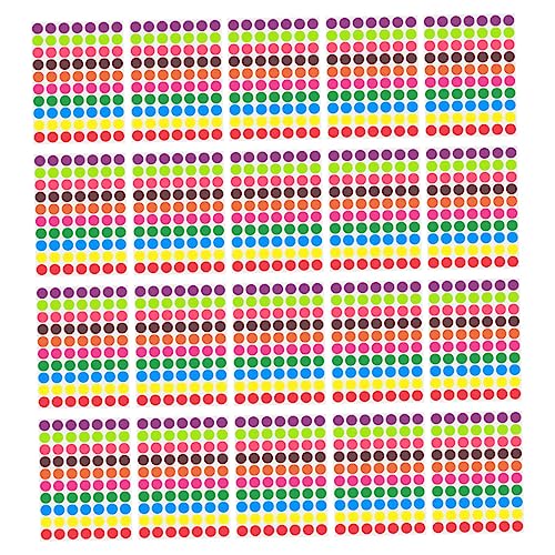 FIXOSHEE 1400 Stück Teiliges Bunte Runde Selbstklebende Aufkleber Ablösbare Klebepunkte für Büro Kalender Etiketten Beschriften Vielseitige Markierungsetiketten für Organisation Zuhause und FIXOSHEE 1400 Stück Teiliges Bunte Runde Selbstklebende Aufkleber Ablösbare Klebepunkte für Büro Kalender Etiketten Beschriften Vielseitige Markierungsetiketten für Organisation Zuhause und von FIXOSHEE