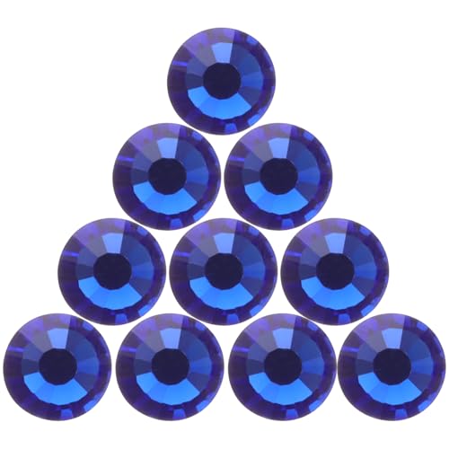 FIXOSHEE 1440 Stück Teiliges Strasssteine Royalblau Glassteine Nail Charms DIY Maniküre Dekorationen Flach Rückseite Langlebige Bastel Accessoires für Nageldesign und Handyhüllen von FIXOSHEE