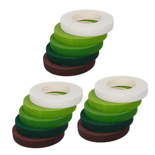 FIXOSHEE 15 Stück Blumenband Blumenwickel Floristen-Klebeband Künstliche Blumenbänder Florist STEM Wrap Klebeband für Blumenverpackungen selbstklebendes Blumenklebeband Stielwickband Papier FIXOSHEE 15 Stück Blumenband Blumenwickel Floristen-Klebeband Künstliche Blumenbänder Florist STEM Wrap Klebeband für Blumenverpackungen selbstklebendes Blumenklebeband Stielwickband Papier von FIXOSHEE