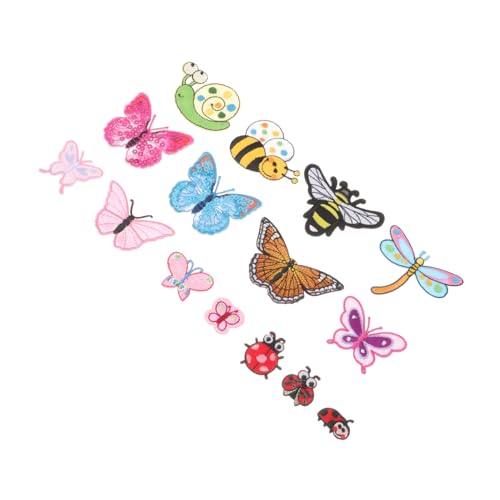 FIXOSHEE 15 Stück Teiliges Bestickte DIY Kleidung Patches Bügelfähige Applikationen mit Schmetterling und Tiermotiven Hautfreundlich Langlebig zum Aufnähen und Dekorieren von Jeans Taschen FIXOSHEE 15 Stück Teiliges Bestickte DIY Kleidung Patches Bügelfähige Applikationen mit Schmetterling und Tiermotiven Hautfreundlich Langlebig zum Aufnähen und Dekorieren von Jeans Taschen von FIXOSHEE