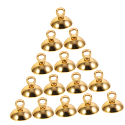 FIXOSHEE 15 Stück Teiliges DIY Schmuckzubehör Glasperlen Bails Caps mit Ösen Pins für Anhänger Basteln Schlüsselanhänger Schmuckherstellung Zubehör Goldfarben FIXOSHEE 15 Stück Teiliges DIY Schmuckzubehör Glasperlen Bails Caps mit Ösen Pins für Anhänger Basteln Schlüsselanhänger Schmuckherstellung Zubehör Goldfarben von FIXOSHEE