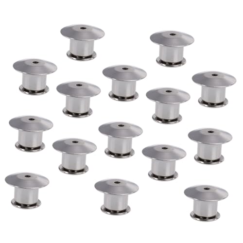 FIXOSHEE 15 Stück Teiliges Pin Clutch Locking Pin Back Ersatz für Anstecknadeln Broschen Hüte Taschen Langlebig Rostfrei Geeignet für Schmuckherstellung und DIY Bastelprojekte von FIXOSHEE