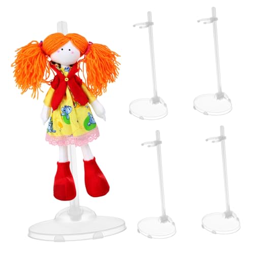 FIXOSHEE 15 Stück Teiliges Puppenständer Transparentem Kunststoff Stabile Doll Display Ständer mit Taillenstütze für Puppenpräsentation Schützend und Vielseitig Spielzeugfiguren von FIXOSHEE