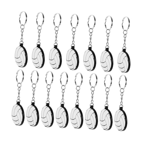 FIXOSHEE 15 Stück Teiliges Volleyball Schlüsselanhänger aus Robustem PVC Sport schlüsselringe als Praktische Taschenanhänger und Dekorative Bag Hanging Ornaments für Sportfans und FIXOSHEE 15 Stück Teiliges Volleyball Schlüsselanhänger aus Robustem PVC Sport schlüsselringe als Praktische Taschenanhänger und Dekorative Bag Hanging Ornaments für Sportfans und von FIXOSHEE