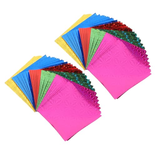 FIXOSHEE 150 Stück Origami Papier Quadratisch Bunte farben Doppelseitig Leicht DIY Bastelpapier für Anfänger für Origami Kunsthandwerk und Geschenkdekoration von FIXOSHEE