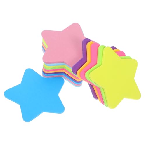 FIXOSHEE 16 Stück Teiliges Bunte Haftnotizen in Sternform Selbstklebend Sichere Haftung Vielseitig Einsetzbar für Büro Schule Zuhause und Handlich Auffälliges Design für Wichtige Notizen von FIXOSHEE