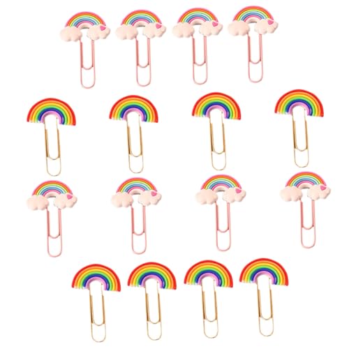 FIXOSHEE 16 Stück Teiliges Bunte PVC Büroklammern in Regenbogenfarben Einzigartige Kleine Papierclips Vielseitige Dokumentenhalter für Büro Schule und DIY Bastelprojekte FIXOSHEE 16 Stück Teiliges Bunte PVC Büroklammern in Regenbogenfarben Einzigartige Kleine Papierclips Vielseitige Dokumentenhalter für Büro Schule und DIY Bastelprojekte von FIXOSHEE
