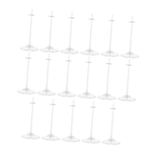 FIXOSHEE 17 Stück Transparentes Puppenständer Leichte Puppenhalter für Figuren und Platzsparend und Stabil für Puppen Modellfiguren Kinderzimmer und Schaufenster von FIXOSHEE