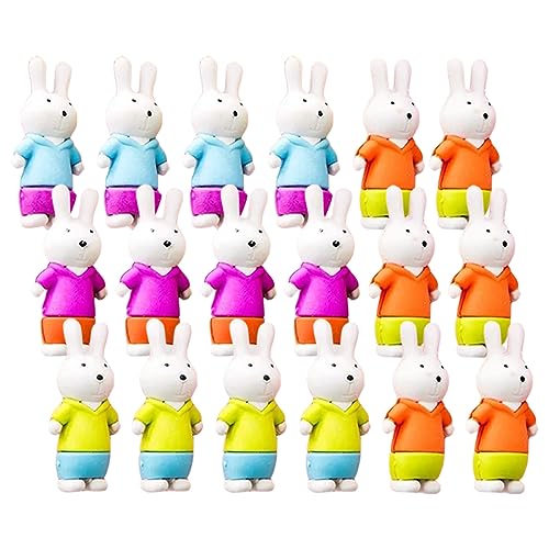 FIXOSHEE 18 Stück Teiliges Kawaii Kaninchen Radiergummis für Lustige und Funktionale Schulmaterialien für Klassenräume Zufällige Farbe Zufällige Farbe FIXOSHEE 18 Stück Teiliges Kawaii Kaninchen Radiergummis für Lustige und Funktionale Schulmaterialien für Klassenräume Zufällige Farbe Zufällige Farbe von FIXOSHEE