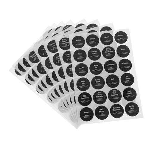 FIXOSHEE 192 Stück Runde Schwarze Tafel etiketten Wiederverwendbar Wasserfest Selbstklebend für Gewürzgläser Vorratsdosen Einfache Reinigung zur Küchenorganisation und Beschriftung FIXOSHEE 192 Stück Runde Schwarze Tafel etiketten Wiederverwendbar Wasserfest Selbstklebend für Gewürzgläser Vorratsdosen Einfache Reinigung zur Küchenorganisation und Beschriftung von FIXOSHEE