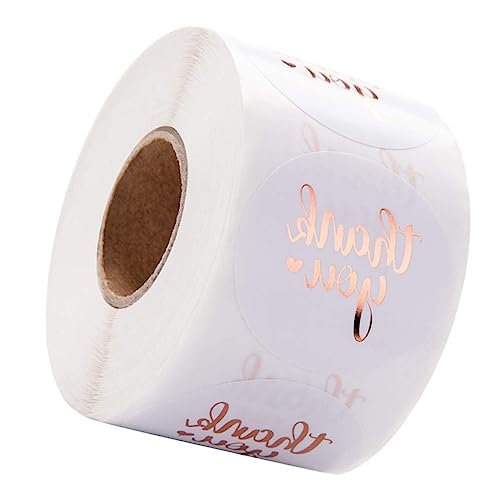 FIXOSHEE 1Rolle Dekorative Danke Aufkleber Runder Geschenkaufkleber für Hochzeiten Partys und Geschenktüten Selbstklebende Etiketten mit Starker Haftung FIXOSHEE 1Rolle Dekorative Danke Aufkleber Runder Geschenkaufkleber für Hochzeiten Partys und Geschenktüten Selbstklebende Etiketten mit Starker Haftung von FIXOSHEE