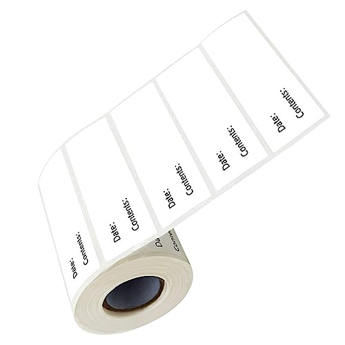 FIXOSHEE 1Rolle Lebensmitteletiketten Selbstklebende Multifunktionsetiketten für Küchenbehälter und Abwischbar für Kühlschrank von FIXOSHEE