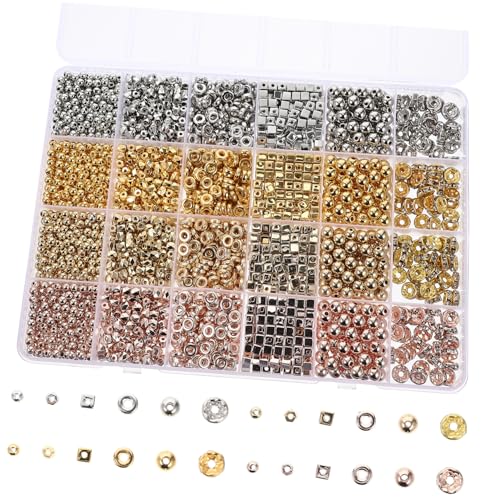 FIXOSHEE 1Satz Abstandshalterperlen für DIY Schmuckherstellung Perlen für Armbänder und Ohrringe Hautfreundlich und Langlebig für Bastelprojekte FIXOSHEE 1Satz Abstandshalterperlen für DIY Schmuckherstellung Perlen für Armbänder und Ohrringe Hautfreundlich und Langlebig für Bastelprojekte von FIXOSHEE