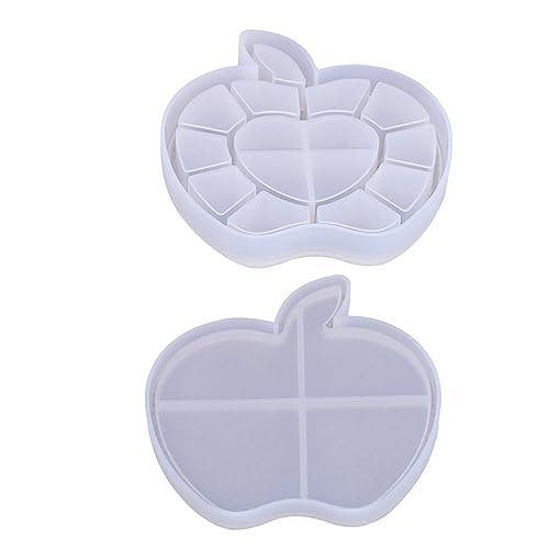 FIXOSHEE 1Satz Aufbewahrungsbox Silikonform Set DIY Geschenkdose Apfelform für Schmuck Perlen und Bastelprojekte Einfach zu Reinigen Entformen FIXOSHEE 1Satz Aufbewahrungsbox Silikonform Set DIY Geschenkdose Apfelform für Schmuck Perlen und Bastelprojekte Einfach zu Reinigen Entformen von FIXOSHEE