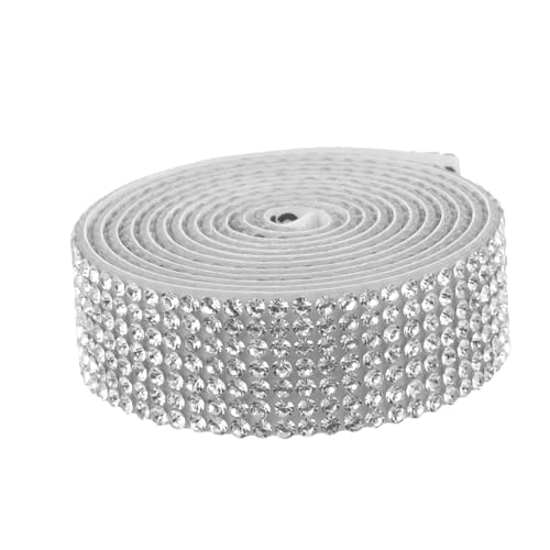 FIXOSHEE 1Satz Bling Wrap Strassband Reihig Selbstklebendes Diamantband für DIY Bastelprojekte und Festtagsdekoration Langlebig und Elegant Weißer Glitzer FIXOSHEE 1Satz Bling Wrap Strassband Reihig Selbstklebendes Diamantband für DIY Bastelprojekte und Festtagsdekoration Langlebig und Elegant Weißer Glitzer von FIXOSHEE