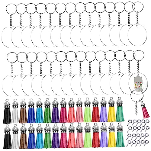 FIXOSHEE 1Satz DIY Quastenschlüsselanhänger Set Teiliges Acryl Schlüsselring Kit für Bastelprojekte für und Stilvolle Schlüssel Dekorationen FIXOSHEE 1Satz DIY Quastenschlüsselanhänger Set Teiliges Acryl Schlüsselring Kit für Bastelprojekte für und Stilvolle Schlüssel Dekorationen von FIXOSHEE