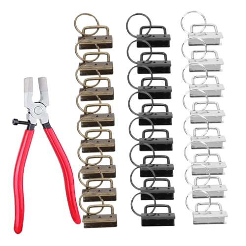 FIXOSHEE 1Satz Schlüsselanhänger Metallringe für DIY Armband Schlüsselband und Schmuckherstellung Robust und Langlebig für Bastelprojekte Farben von FIXOSHEE