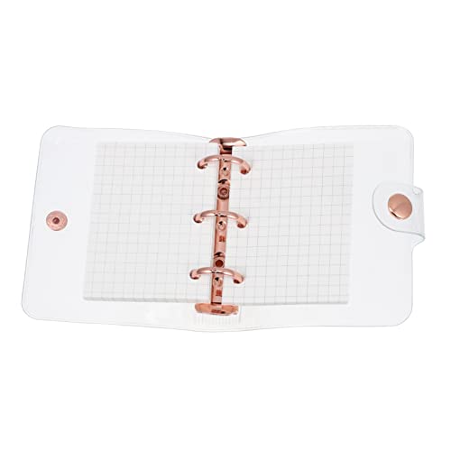 FIXOSHEE 1Satz Tragbares Mini Notizbuch mit Ring Ordner für Kreative Transparentes Design Roségold für Schule Büro und Persönliche Notizen Geschenkidee FIXOSHEE 1Satz Tragbares Mini Notizbuch mit Ring Ordner für Kreative Transparentes Design Roségold für Schule Büro und Persönliche Notizen Geschenkidee von FIXOSHEE