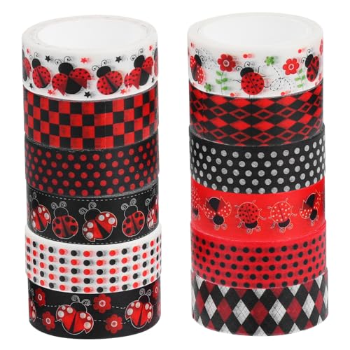 FIXOSHEE 1Satz Washi Tape Design Dekoratives Klebeband für DIY Handwerk Scrapbooking Journaling und Verpackung für Frühlings und Sommerprojekte von FIXOSHEE