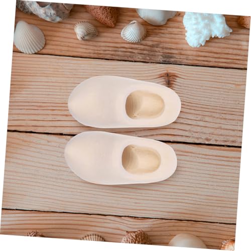 FIXOSHEE 2 Paare Mini Holzschuhe Blank Holzschuhe für Puppenhaus Zubehör DIY Basteln Handwerk Holzdeko Puppenschuhe Holzmodelle von FIXOSHEE
