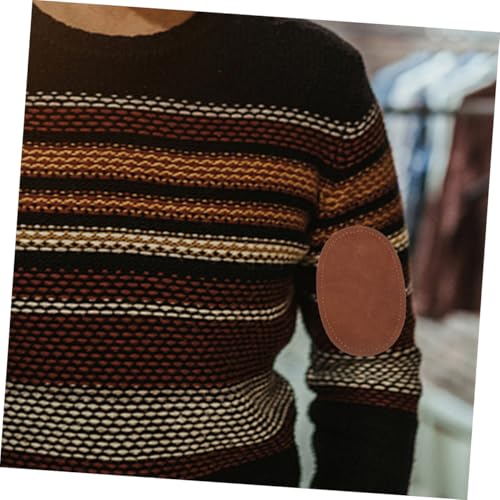 FIXOSHEE 2 Paare Ovaler PU Elbogenflicken mit Vorgefertigten Nadelösen Langlebig und Einfach zum Aufnähen für Pullover Jacken und DIY Kleidung Reparatur Braun FIXOSHEE 2 Paare Ovaler PU Elbogenflicken mit Vorgefertigten Nadelösen Langlebig und Einfach zum Aufnähen für Pullover Jacken und DIY Kleidung Reparatur Braun von FIXOSHEE