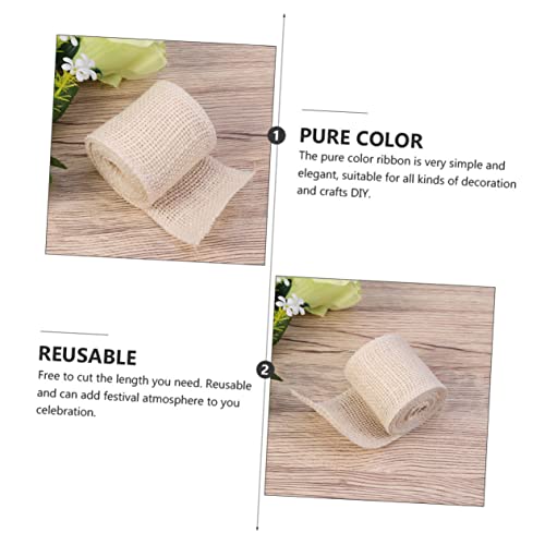 FIXOSHEE 2 Rollen Natur Leinenband Langlebiges DIY Geschenkband für Verpackung Weihnachtsdeko und Bastelprojekte Reißfestes Reines Farbband in Beige FIXOSHEE 2 Rollen Natur Leinenband Langlebiges DIY Geschenkband für Verpackung Weihnachtsdeko und Bastelprojekte Reißfestes Reines Farbband in Beige von FIXOSHEE