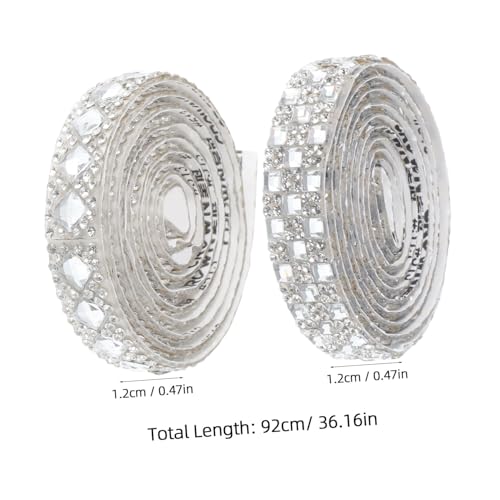 FIXOSHEE 2 Rollen Selbstklebendes Strassband Glitzer Klebeband Glasrhinestone Breit Zuschneidbar für Kleidung DIY Bastelprojekte Modisch Langlebig und Robust FIXOSHEE 2 Rollen Selbstklebendes Strassband Glitzer Klebeband Glasrhinestone Breit Zuschneidbar für Kleidung DIY Bastelprojekte Modisch Langlebig und Robust von FIXOSHEE