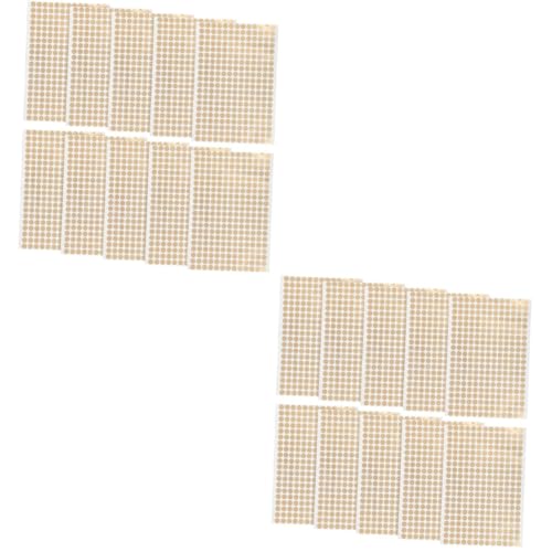 FIXOSHEE 2 Sätze Goldene Rundetiketten Selbstklebende Aufkleber Aus Kupferdruckpapier Pro Matte Oberfläche Für Büro Kodierung Sortierung Und Basteln 10 Blätter * 2 FIXOSHEE 2 Sätze Goldene Rundetiketten Selbstklebende Aufkleber Aus Kupferdruckpapier Pro Matte Oberfläche Für Büro Kodierung Sortierung Und Basteln 10 Blätter * 2 von FIXOSHEE