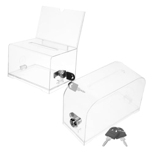 FIXOSHEE 2 Sätze Visitenkartenbox Tragbare Aufbewahrung für Karten Abschließbarer Kartenorganizer für Büro Veranstaltungen und Ausstellungen Große Kapazität und Elegant FIXOSHEE 2 Sätze Visitenkartenbox Tragbare Aufbewahrung für Karten Abschließbarer Kartenorganizer für Büro Veranstaltungen und Ausstellungen Große Kapazität und Elegant von FIXOSHEE