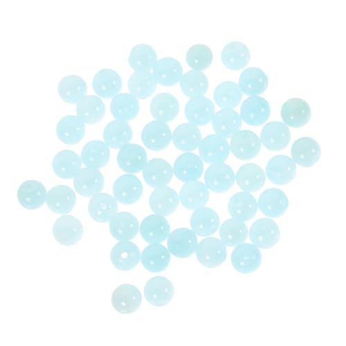 FIXOSHEE 2 Saiten Jade Perlen Stränge Optimiertem Hellblau für DIY Schmuckherstellung Abstandshalterperlen Langlebigem Material für Armbänder und Anhänger von FIXOSHEE