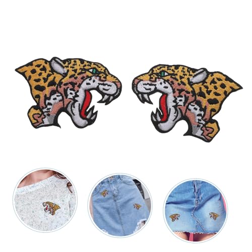 FIXOSHEE 2 Stück Cheetah Kopf Stickerei Aufnäher Garment Embroidery Patch zum Aufbügeln und Nähen für Kleidung Taschen Hüte DIY Applique Patches Langlebig und Vielseitig für Jacken und FIXOSHEE 2 Stück Cheetah Kopf Stickerei Aufnäher Garment Embroidery Patch zum Aufbügeln und Nähen für Kleidung Taschen Hüte DIY Applique Patches Langlebig und Vielseitig für Jacken und von FIXOSHEE
