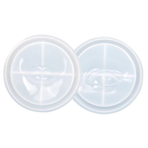 FIXOSHEE 2 Stück DIY Silikonform für Räucherstäbchenhalter Teiliges Flexible Langlebige Epoxidharz Gießform für Duftstäbchenablage Kreative Bastelprojekte Augen und Munddesign von FIXOSHEE