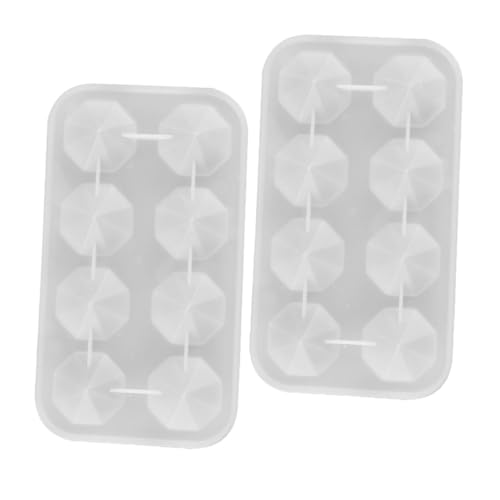 FIXOSHEE 2 Stück Facettierte Silikonformen für Epoxidharz Langlebig und Transparent für DIY Schmuck Heimdekoration und Kreative Resin Gestaltung Einfache Handhabung für Anfänger und Profis von FIXOSHEE