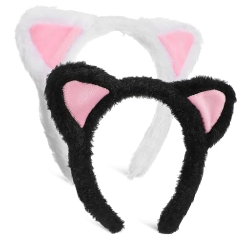 FIXOSHEE 2 Stück Fluffige Katzenohren Haarbänder aus Weichem Verstellbar und Bequem für Make Up Gesichtspflege Tierkostüm und Party Dekoration FIXOSHEE 2 Stück Fluffige Katzenohren Haarbänder aus Weichem Verstellbar und Bequem für Make Up Gesichtspflege Tierkostüm und Party Dekoration von FIXOSHEE