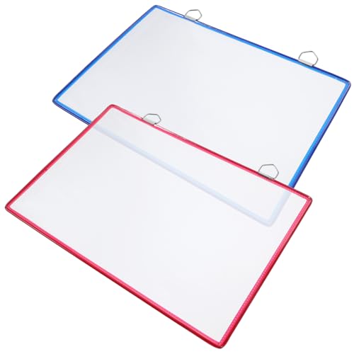 FIXOSHEE 2 Stück Hängende Transparente Dokumententasche Teiliges aus Stabilem Kunststoff für Wandhalterung Praktischer Wand Organizer zur Aufbewahrung von Akten und Papieren für Büro von FIXOSHEE