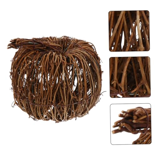 FIXOSHEE 2 Stück Handgewebte Rattan Pumpkin Ornamente Natürliche Herbstdeko Klassische Kürbisform Leicht Tragbar für Halloween Erntedankfest Festliche Tischdekoration FIXOSHEE 2 Stück Handgewebte Rattan Pumpkin Ornamente Natürliche Herbstdeko Klassische Kürbisform Leicht Tragbar für Halloween Erntedankfest Festliche Tischdekoration von FIXOSHEE