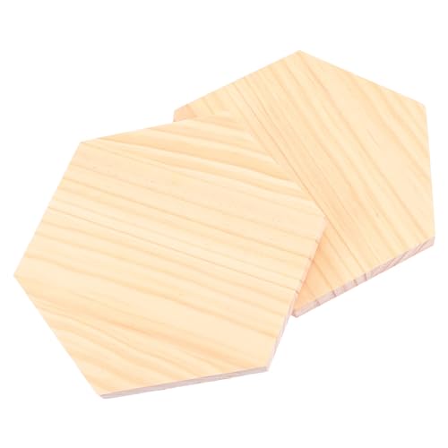 FIXOSHEE 2 Stück Hexagon Holzplatten Kantenlänge Natürliche DIY Bastelholzplatten für Heimdekoration Langlebige Sechseckige Holzbretter für Kreative Handwerksprojekte FIXOSHEE 2 Stück Hexagon Holzplatten Kantenlänge Natürliche DIY Bastelholzplatten für Heimdekoration Langlebige Sechseckige Holzbretter für Kreative Handwerksprojekte von FIXOSHEE