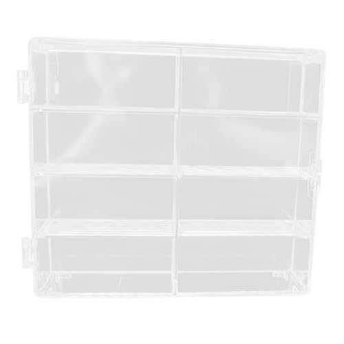 FIXOSHEE 2 Stück Klare Kunststoff aufbewahrungsbox mit Magnetverschluss Fächer Aufbewahrung und Sammelvitrine Multifunktionale Staubschutzbox für Miniaturmodelle und Figuren FIXOSHEE 2 Stück Klare Kunststoff aufbewahrungsbox mit Magnetverschluss Fächer Aufbewahrung und Sammelvitrine Multifunktionale Staubschutzbox für Miniaturmodelle und Figuren von FIXOSHEE