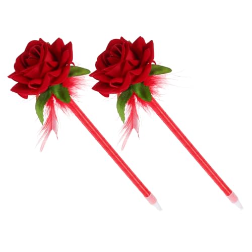 FIXOSHEE 2 Stück Kunststoff Kugelschreiber mit Realistischen Rosenblüten Angenehme Griffzone Flüssiges Schreiben Kreatives für Büro Schule und Party Langlebig und Komfortabel FIXOSHEE 2 Stück Kunststoff Kugelschreiber mit Realistischen Rosenblüten Angenehme Griffzone Flüssiges Schreiben Kreatives für Büro Schule und Party Langlebig und Komfortabel von FIXOSHEE