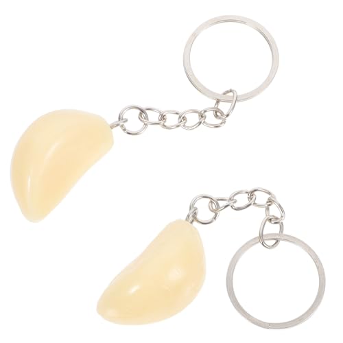 FIXOSHEE 2 Stück Lustiger Schlüsselanhänger Simulierter Knoblauch Anhänger Robustes Material Vielseitig für Auto Taschen Party Geschenkideen FIXOSHEE 2 Stück Lustiger Schlüsselanhänger Simulierter Knoblauch Anhänger Robustes Material Vielseitig für Auto Taschen Party Geschenkideen von FIXOSHEE